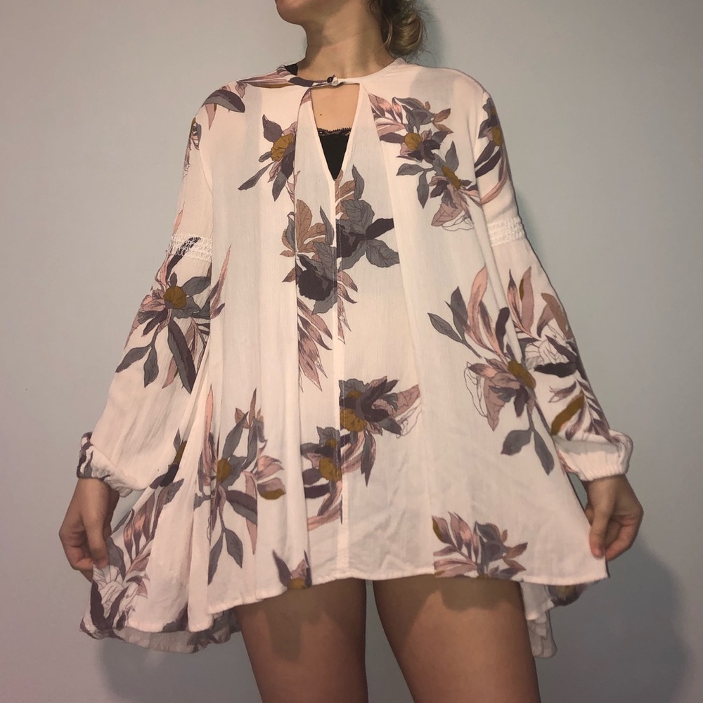 Free People Electric Orchid Swing Tunic XS
